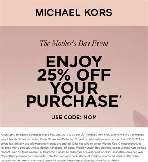 michael kors birthday reward code|michael kors promo code.